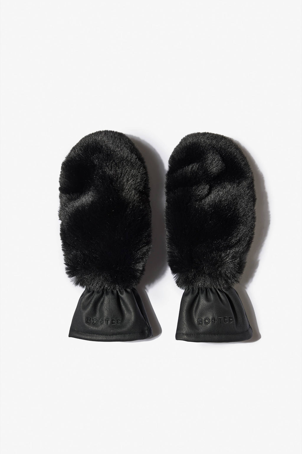 Chic Faux-Fur Gloves in Black