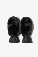 Chic Faux-Fur Gloves in Black