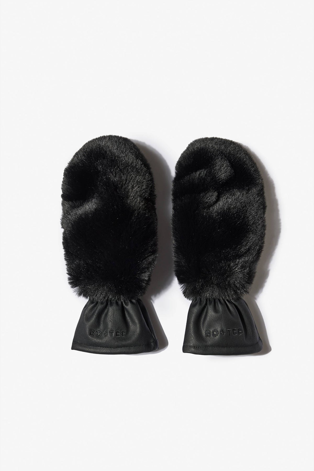 Chic Faux-Fur Gloves in Black