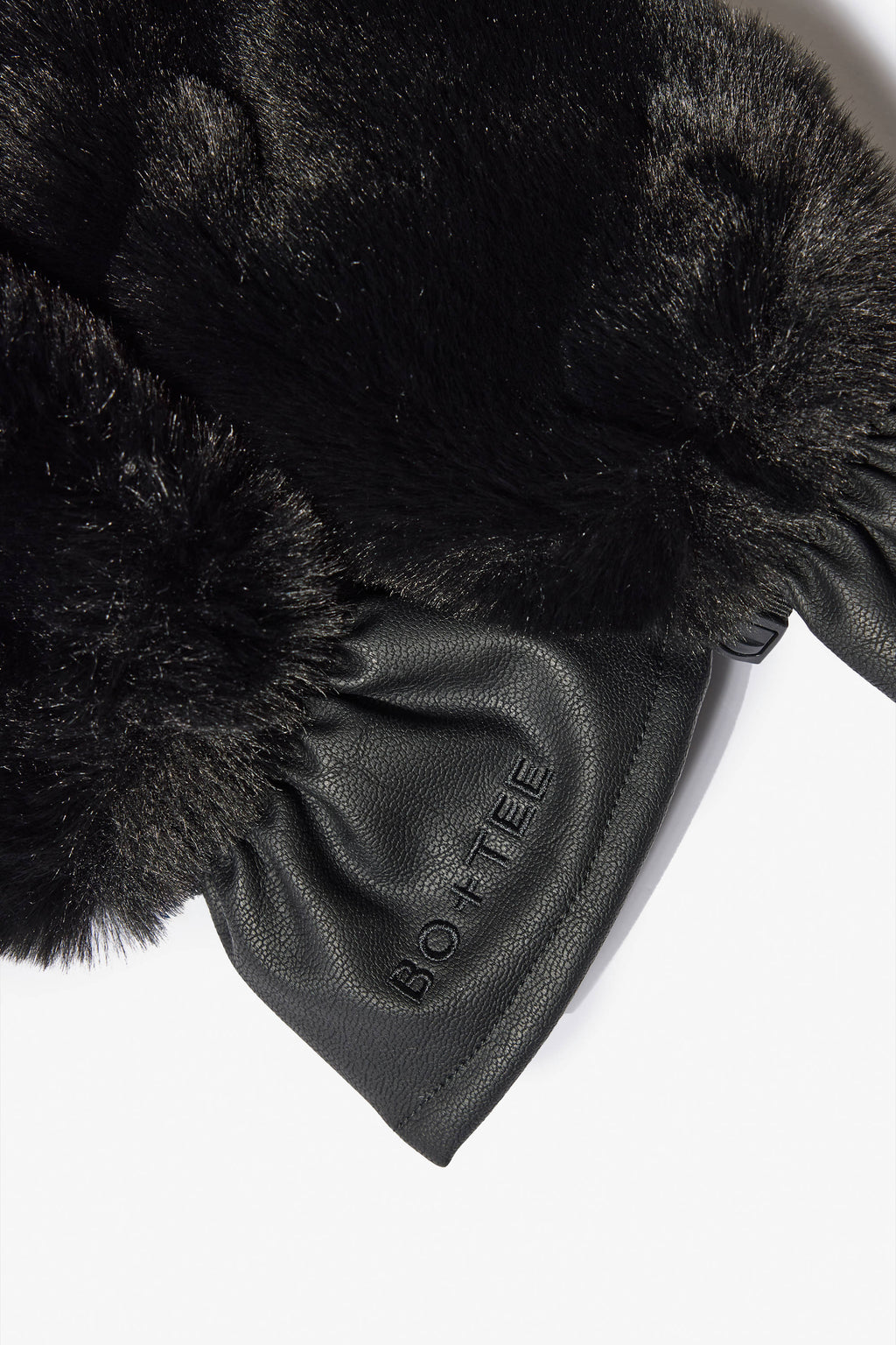Chic Faux-Fur Gloves in Black