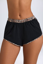 Chic Mini Shorts in Black