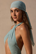Chic Headscarf in Seafoam Green