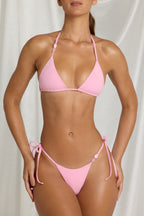 Chic Triangle Bikini Top in Candyfloss Pink