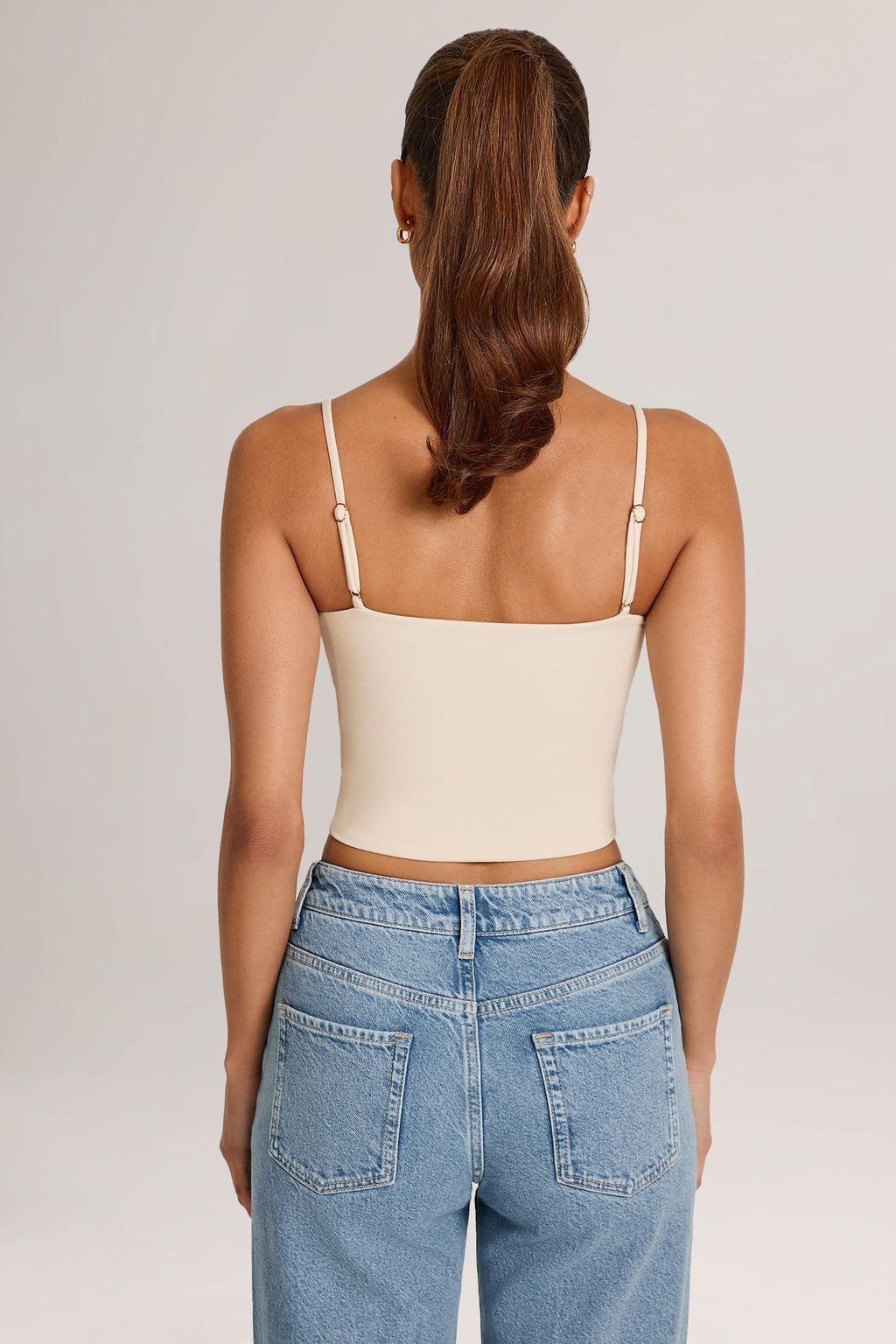 Chic Modal Scoop-Neck Tank Top in Ivory