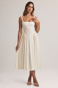 Chic Modal A-Line Midaxi Dress in Floral Print