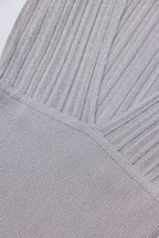 Chic Backless Batwing Mini Dress in Silver