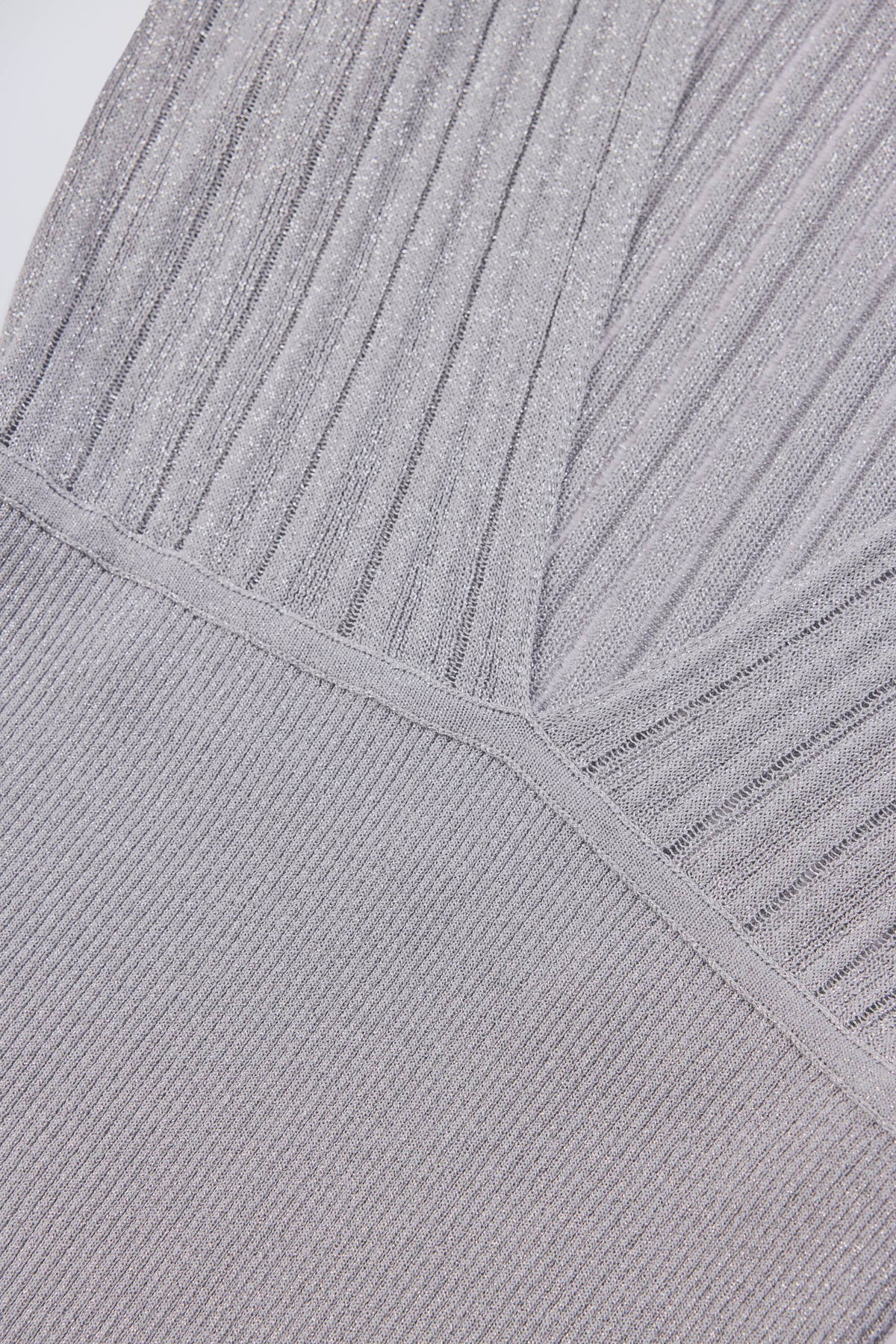 Chic Backless Batwing Mini Dress in Silver