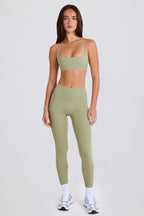 Chic High-Waist Leggings in Matcha