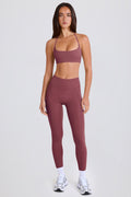 Chic High-Waist Leggings in Acai