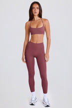 Chic High-Waist Leggings in Acai