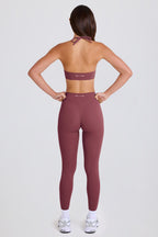Chic High-Waist Leggings in Acai