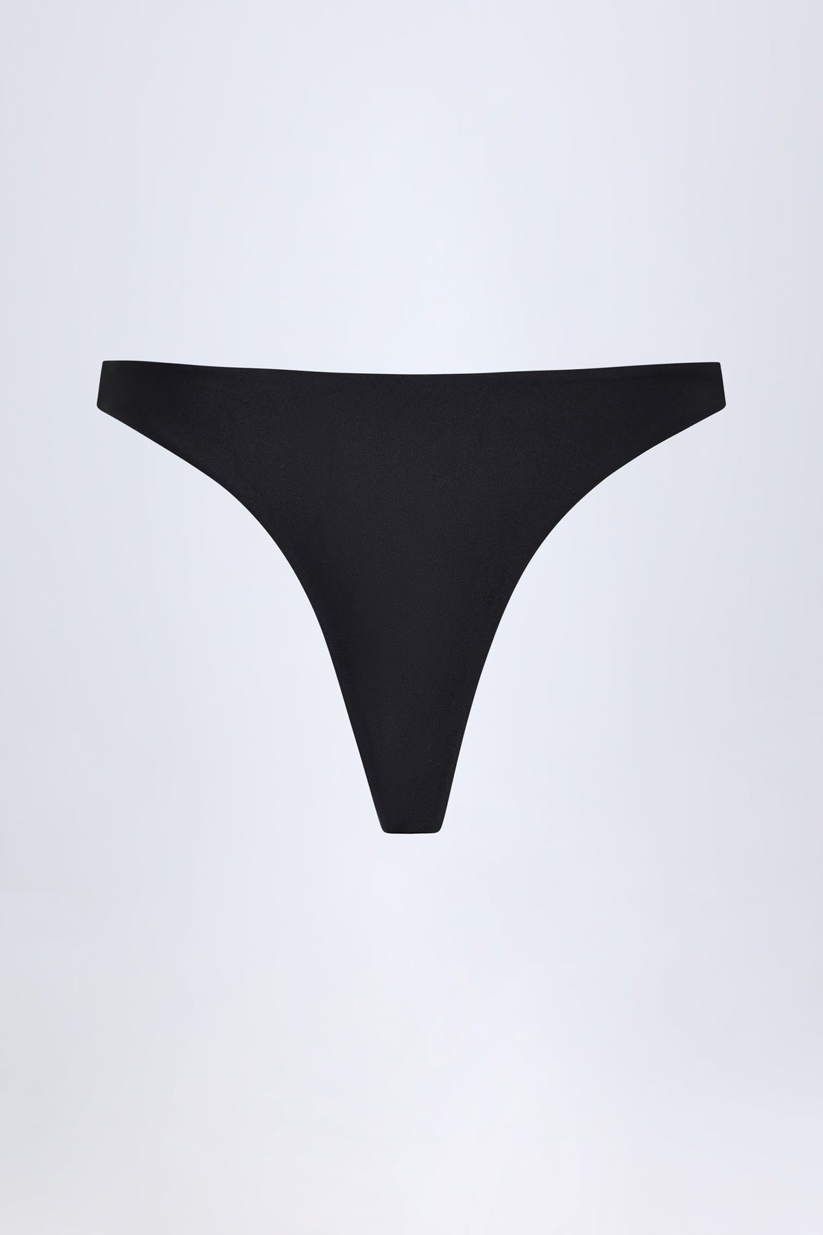 Chic Hardware-Detail Cheeky Bikini Bottoms in Black