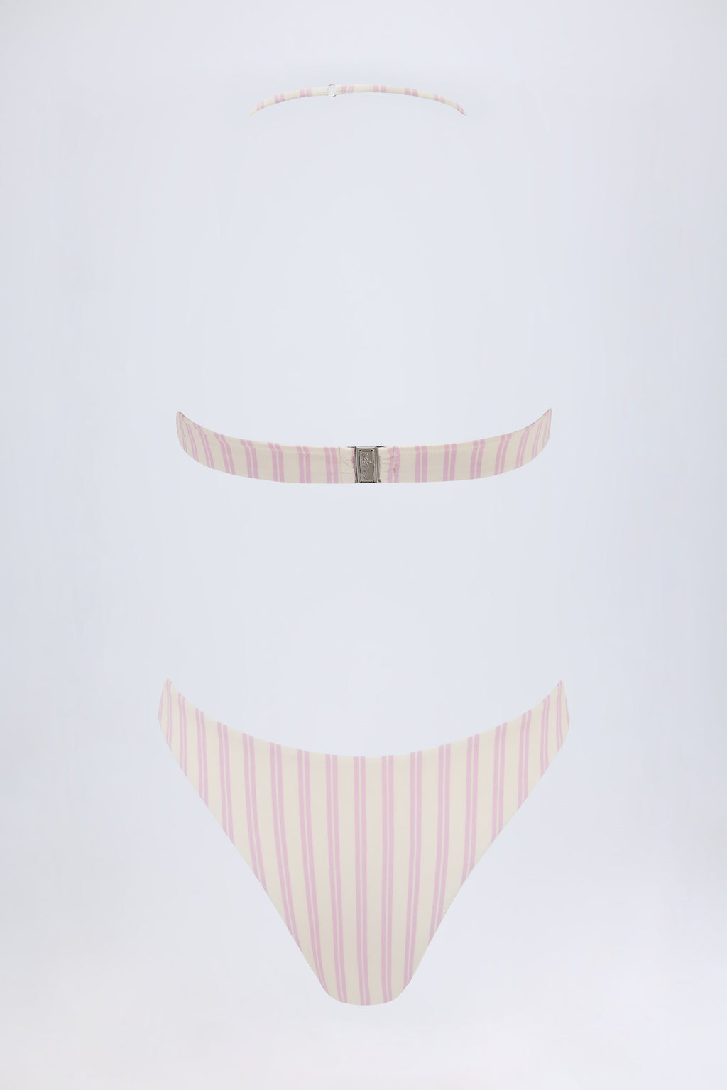 Chic Cut-Out Halterneck Swimsuit in Mauve