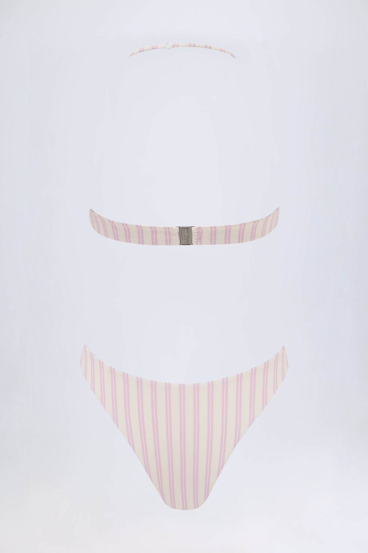Chic Cut-Out Halterneck Swimsuit in Mauve