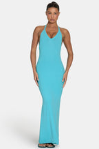 Chic ButterCloud Maxi Dress in Aqua