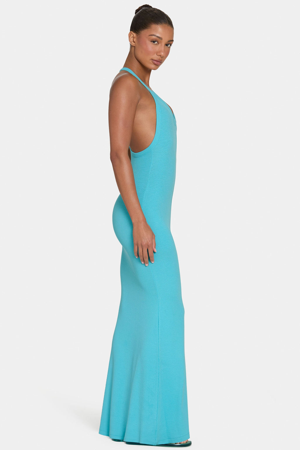 Chic ButterCloud Maxi Dress in Aqua