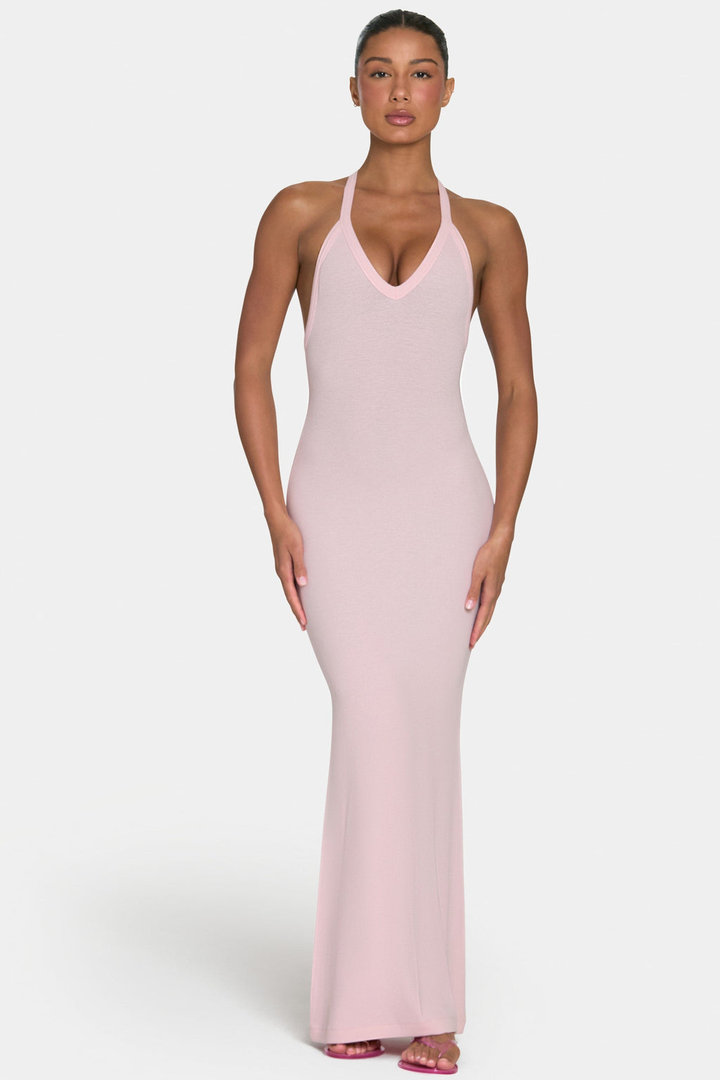 Chic ButterCloud Maxi Dress in Blush