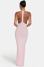 Chic ButterCloud Maxi Dress in Blush