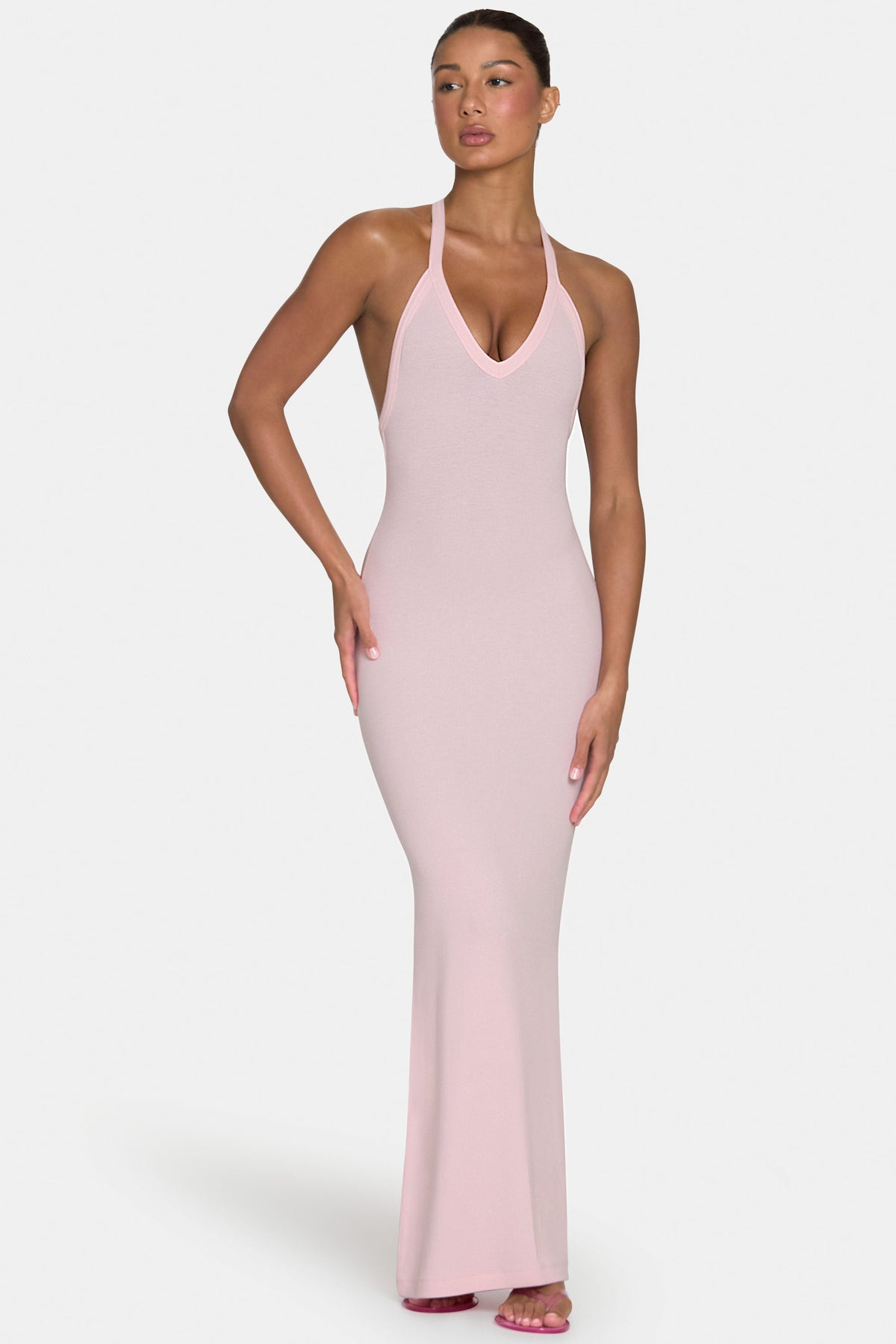 Chic ButterCloud Maxi Dress in Blush