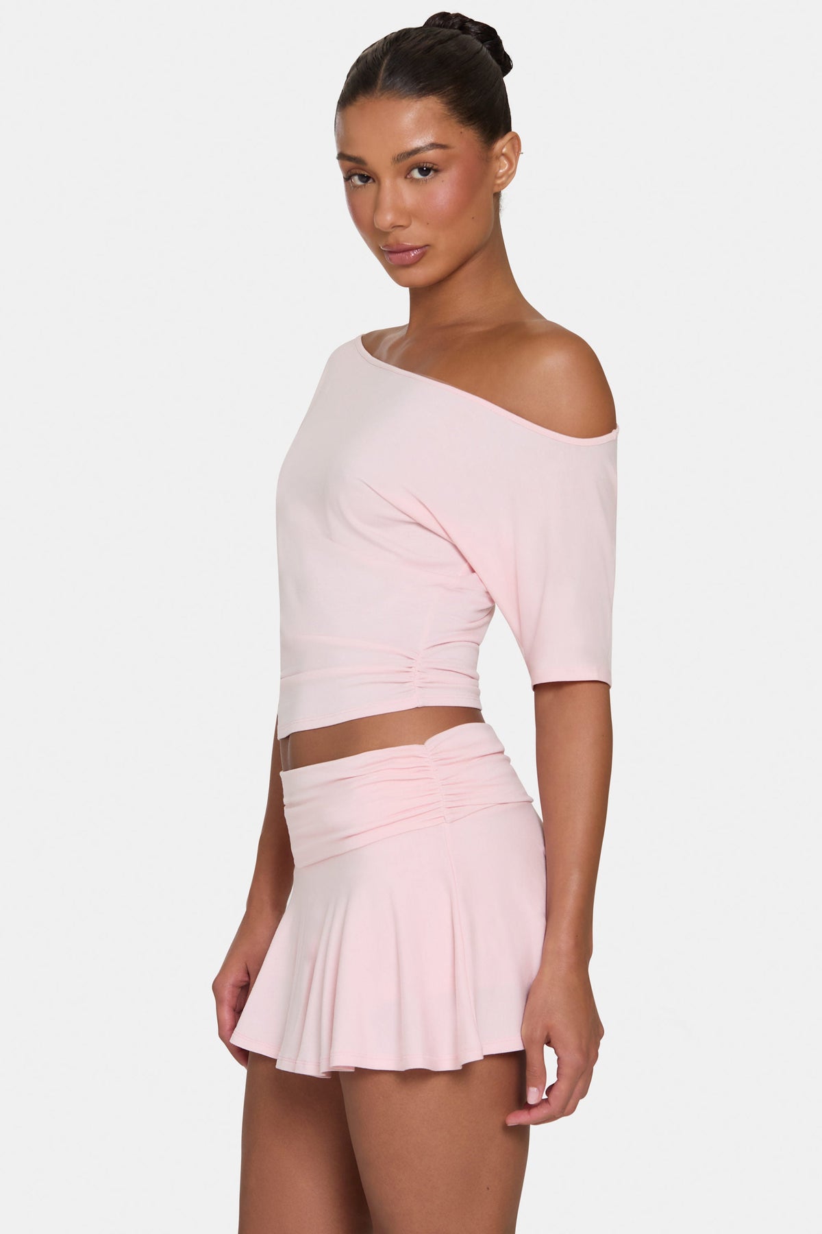 Chic ButterCloud Mini Skort in Blush