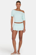 Chic ButterCloud Mini Skort in Peppermint