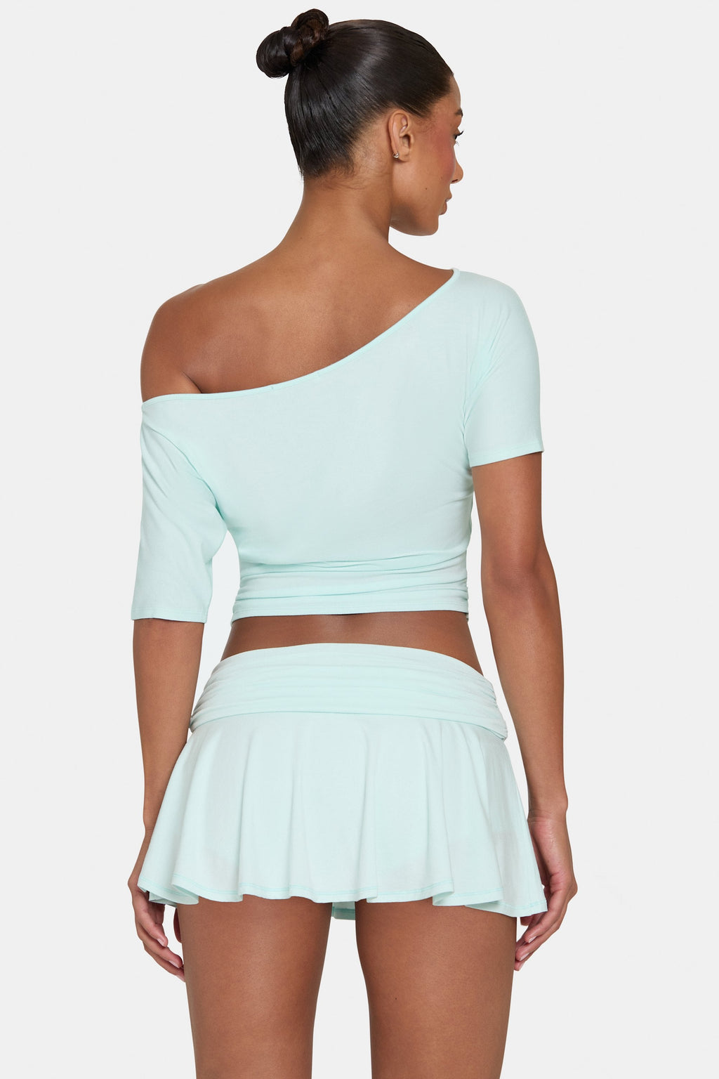 Chic ButterCloud Mini Skort in Peppermint