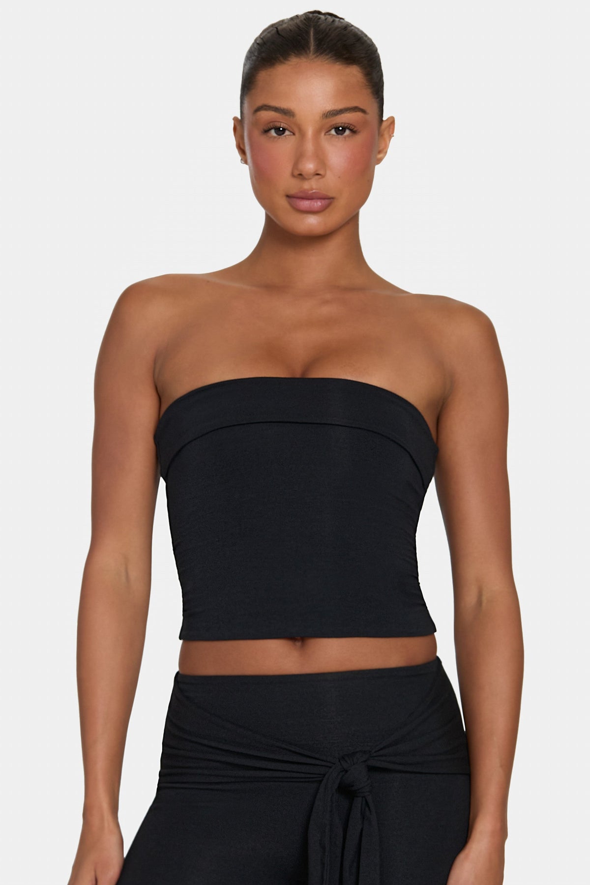 Chic ButterCloud Tube Top in Black
