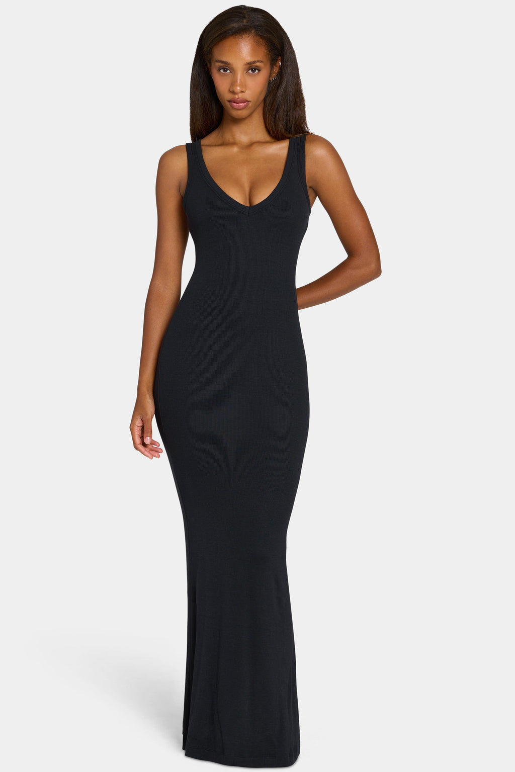 Chic ButterCloud Maxi Dress in Black