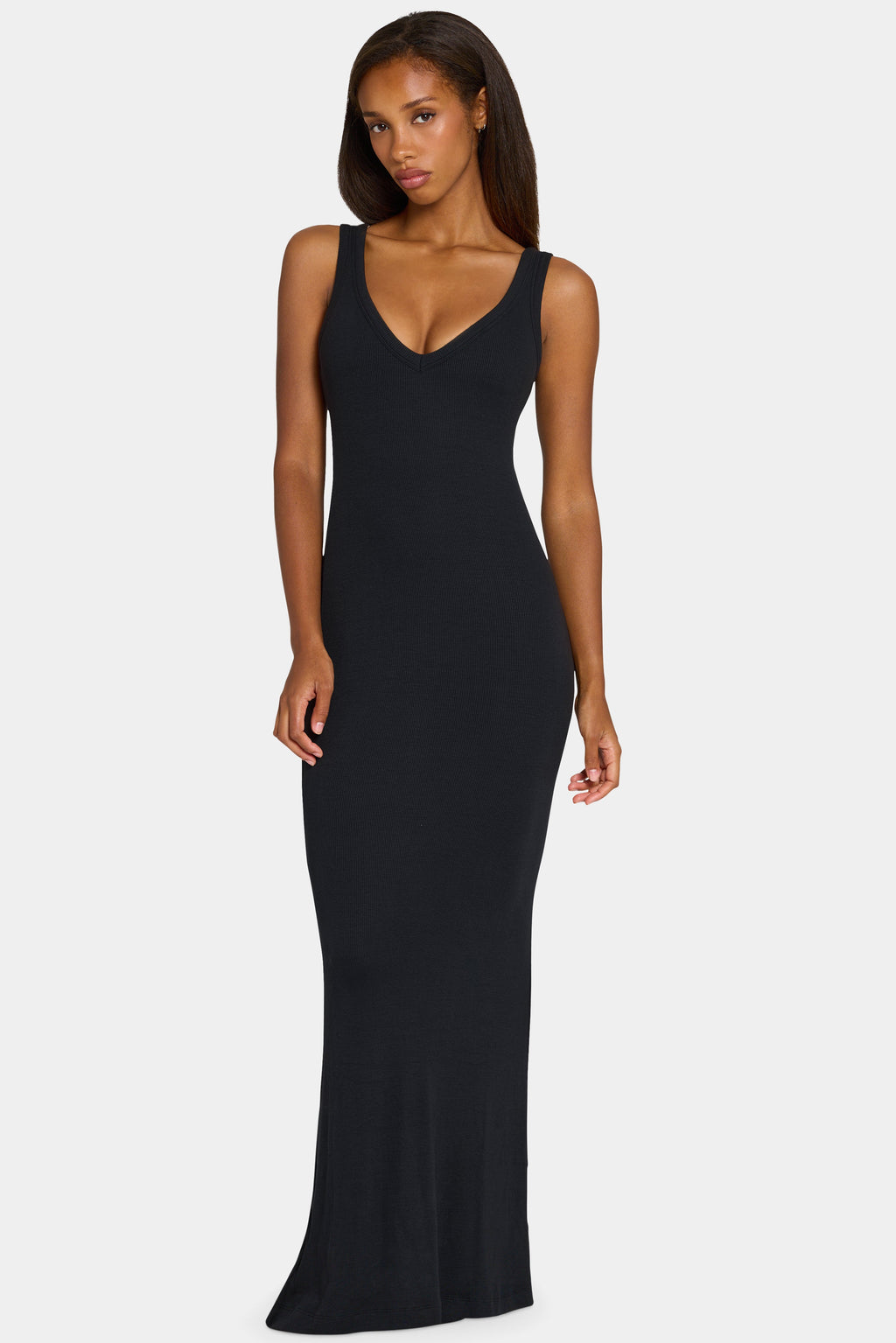 Chic ButterCloud Maxi Dress in Black