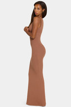 Chic ButterCloud Maxi Dress in Cocoa