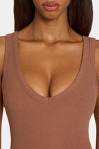 Chic ButterCloud Maxi Dress in Cocoa
