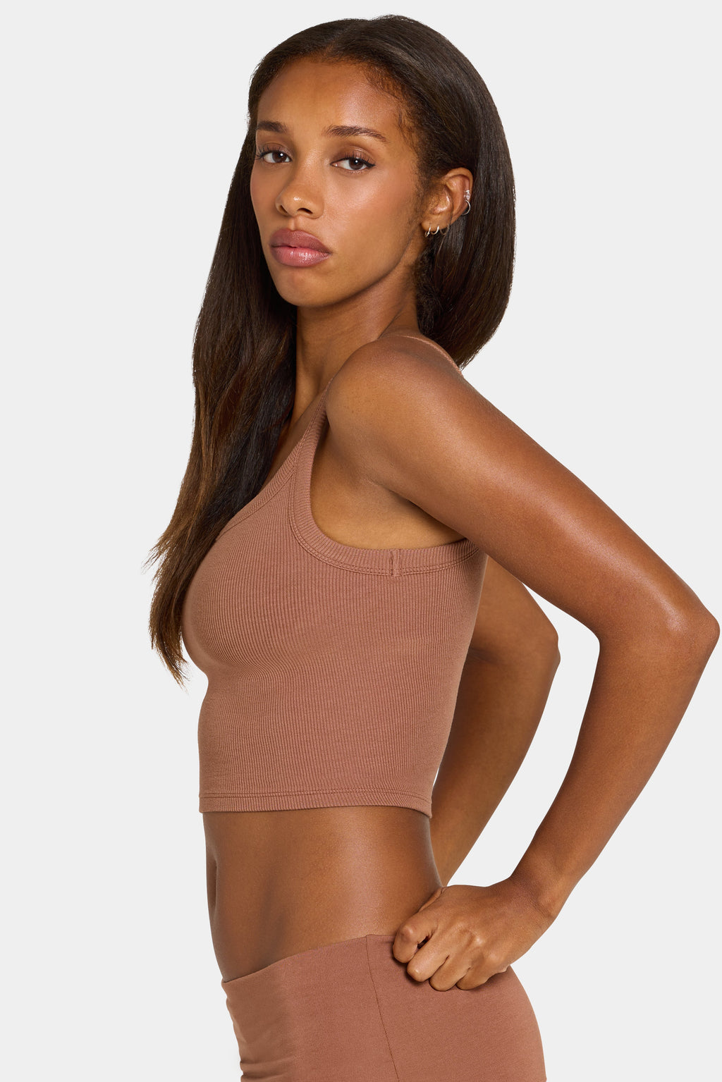 Chic ButterCloud Tank Top in Cocoa