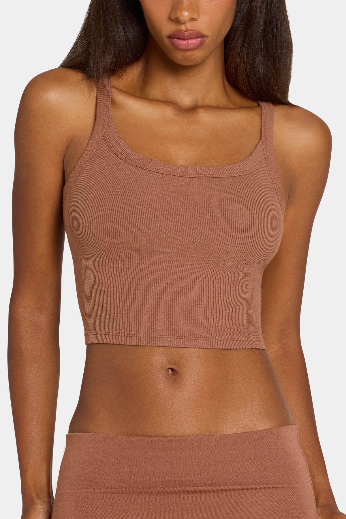 Chic ButterCloud Tank Top in Cocoa