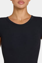 Chic ButterCloud Cap Sleeve Maxi Dress in Black