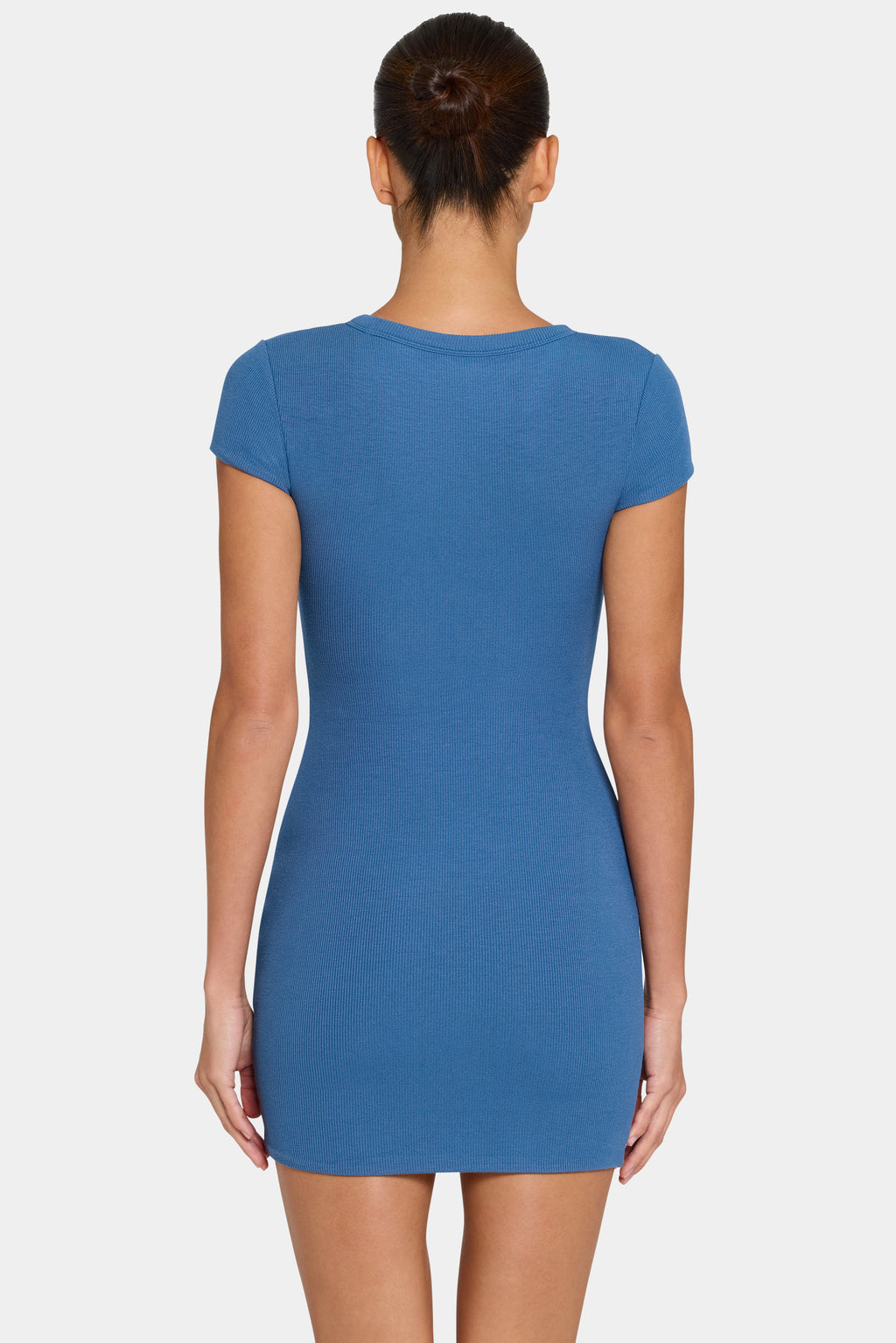 Chic ButterCloud Cap Sleeve Mini Dress in Marine