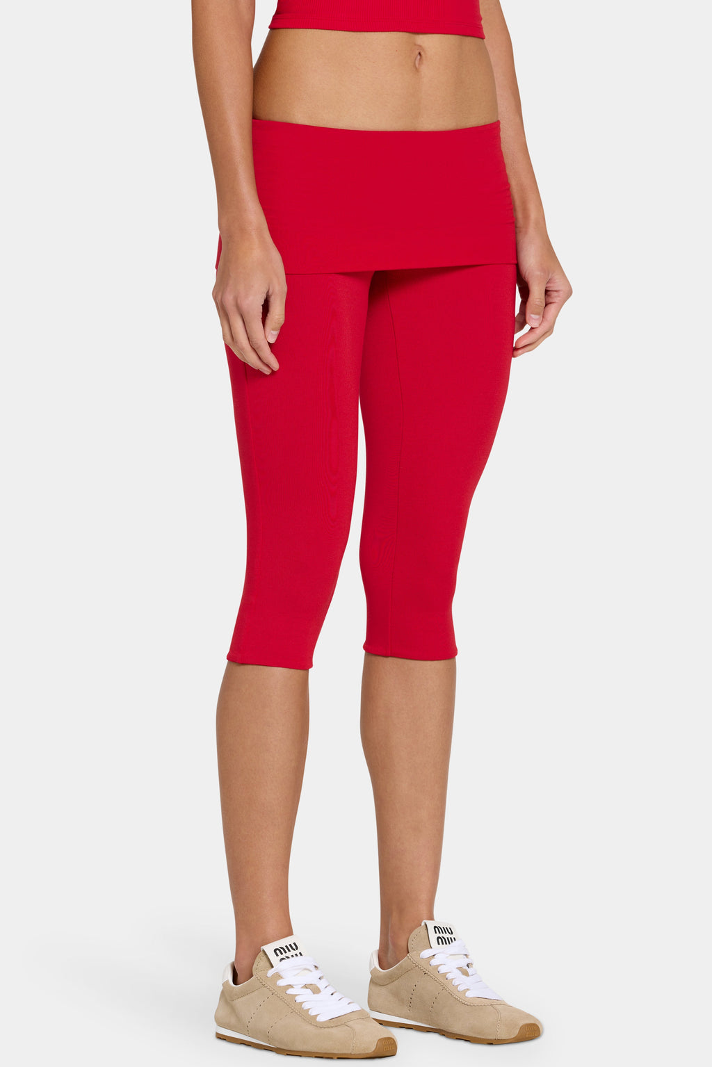 Chic ButterCloud Capri Leggings in Chilli