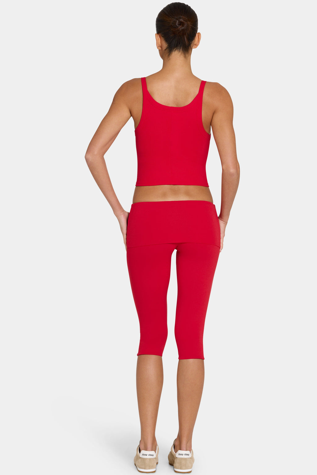 Chic ButterCloud Capri Leggings in Chilli