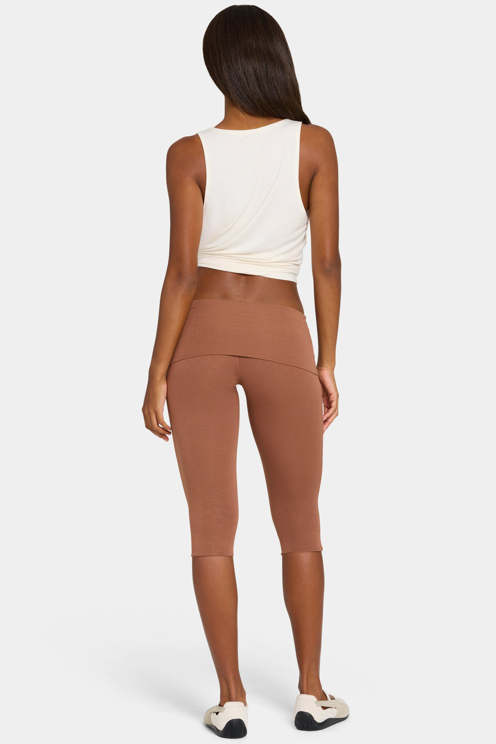 Chic ButterCloud Capri Leggings in Cocoa