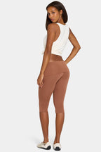 Chic ButterCloud Capri Leggings in Cocoa