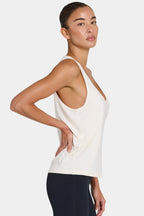 Chic ButterCloud Slouchy Tank Top in Coconut