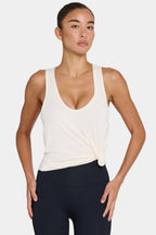 Chic ButterCloud Slouchy Tank Top in Coconut