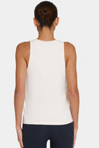 Chic ButterCloud Slouchy Tank Top in Coconut