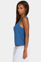 Chic ButterCloud Slouchy Tank Top in Marine