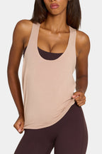 Chic ButterCloud Slouchy Tank Top in Oatmeal