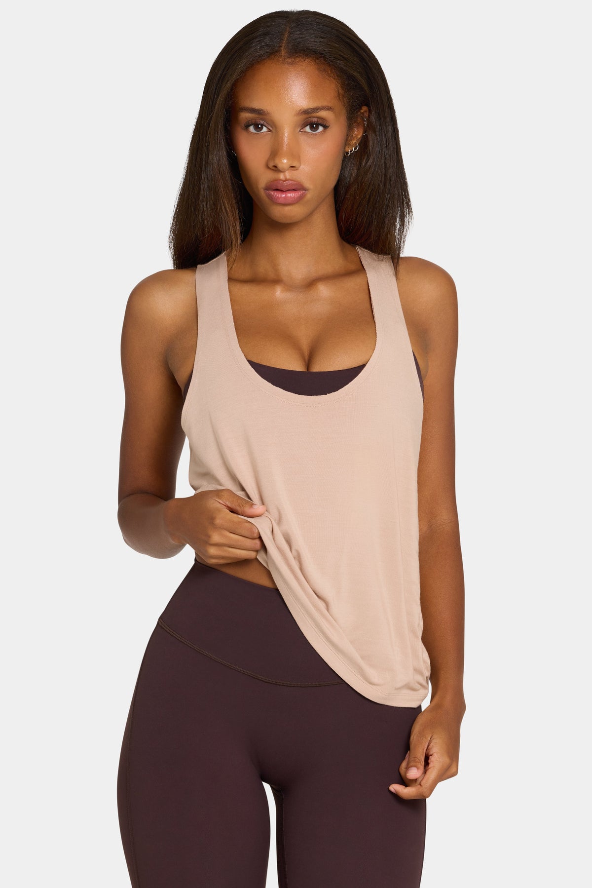 Chic ButterCloud Slouchy Tank Top in Oatmeal