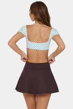 Chic Soft Active Mini Skort in Choc Chip