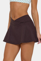 Chic Soft Active Mini Skort in Choc Chip