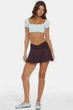 Chic Soft Active Mini Skort in Choc Chip