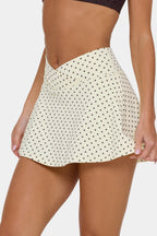 Chic Soft Active Mini Skort in Cookie Butter
