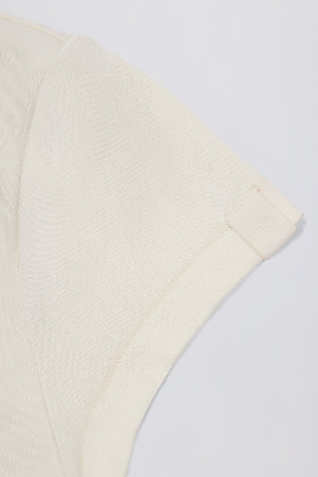 Chic Cut-Out Longline T-Shirt in Oat